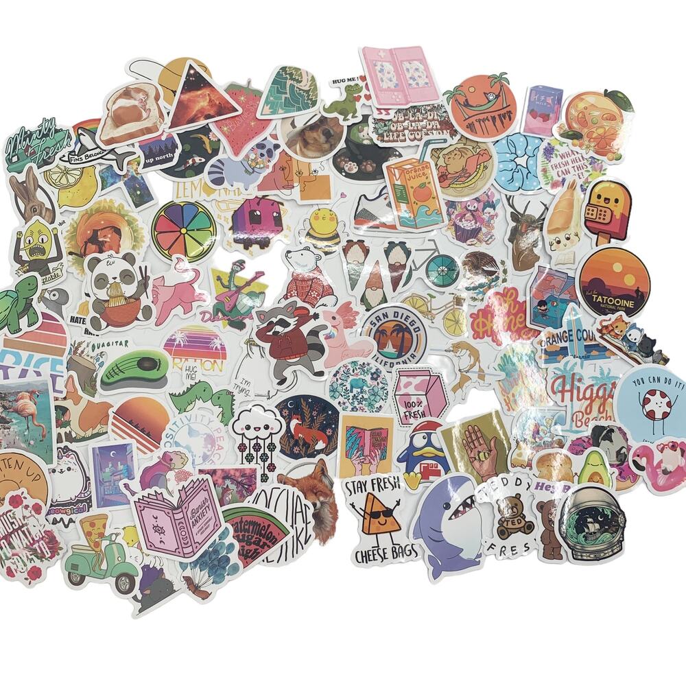 STICKER Lot Stickers NEW Water Bottle 600+ Sticker Lot Cute Small Aesthetic Vibe